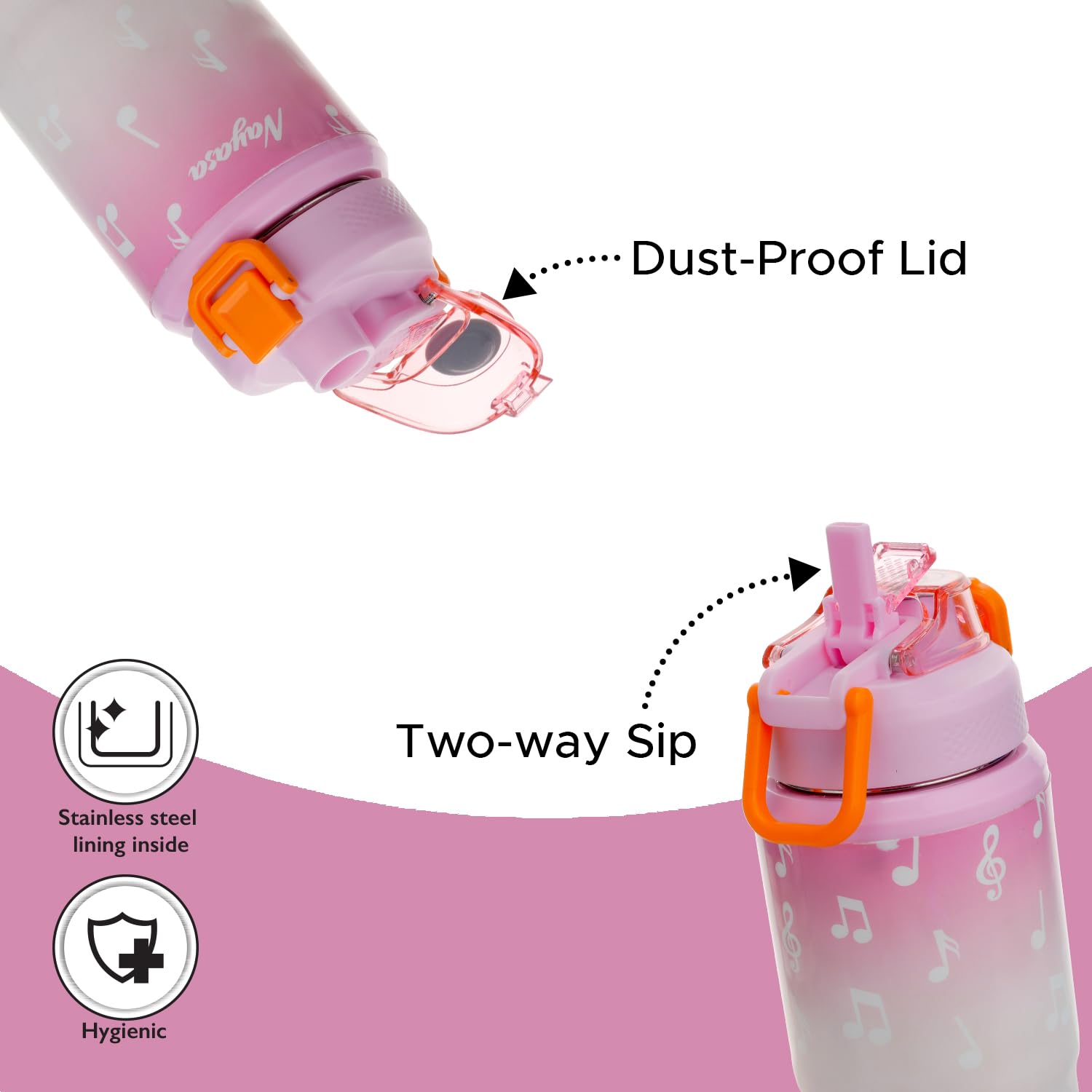 Nayasa Duo-Sip Water Bottle – 900ml
